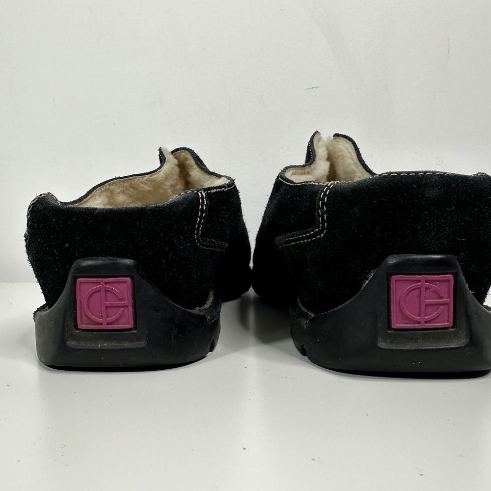 Cole Haan Women's Shoe Size 10B Suede Mule Clogs Faux Fur-Lined Black - Picture 9 of 14